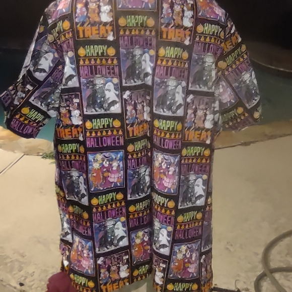 Halloween scrub top vintage New Old stock 1Xlarge - Picture 7 of 12